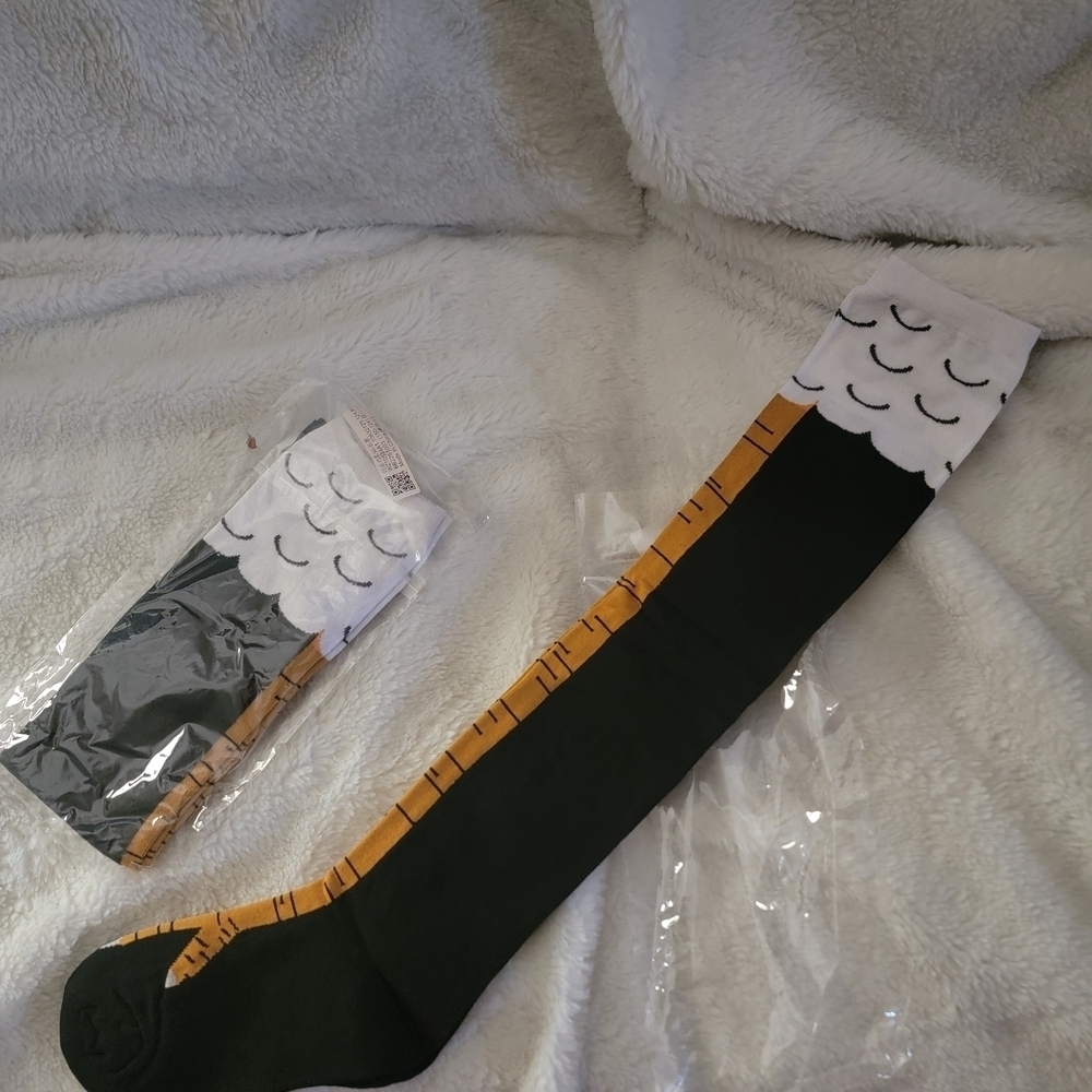 Brand New 2 Pairs Chicken Leg Socks